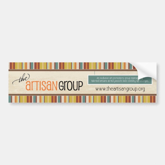 The Artisan Group (Main) Bumpersticker Bumper Sticker (Front)