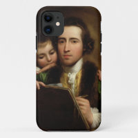 The Artist and his son Raphael, c.1773 (oil on can