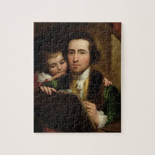 The Artist and his son Raphael, c.1773 (oil on can Jigsaw Puzzle