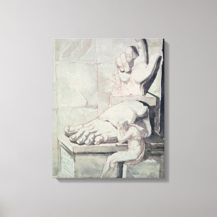 The Artist in Despair over  Magnitude of Canvas Print