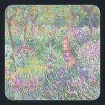 The Artist’s Garden in Giverny (1900) Claude Monet Square Sticker<br><div class="desc">These magnificent fine art stickers for scrapbooks feature the beautiful The Artist's Garden in Giverny (1900), a Post-Impressionist painting of a flowering garden. The Artist’s Garden in Giverny (1900) is one of the many paintings Claude Monet created during the course of his last thirty years in his garden at Giverny....</div>