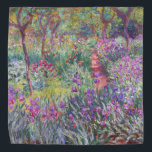 The Artist’s Garden in Giverny by Claude Monet Bandana<br><div class="desc">The Artist’s Garden in Giverny
by Claude Monet</div>