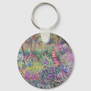 The Artist’s Garden in Giverny by Claude Monet Key Ring