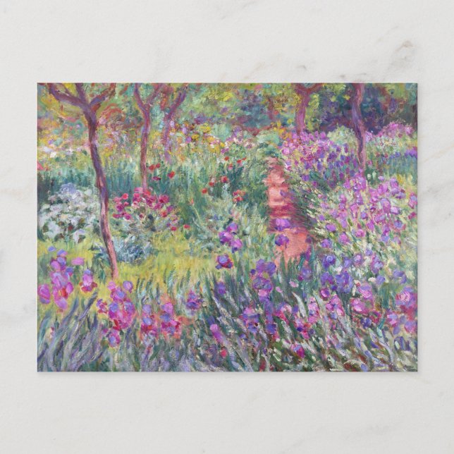 The Artist’s Garden in Giverny by Claude Monet Postcard (Front)