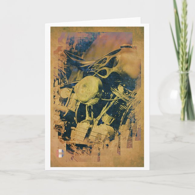 The artistic engine greetings card (Front)