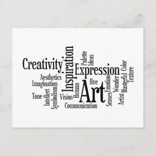 The Artistic Process Creative Artist Art Student's Postcard