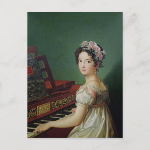 The Artist's Daughter at the Clavichord Postcard