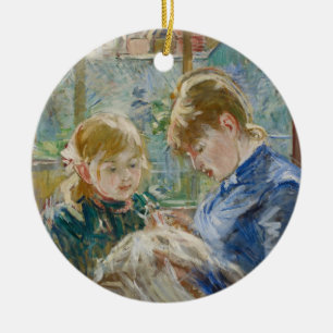 The Artist's Daughter, Julie, with her Nanny Ceramic Tree Decoration