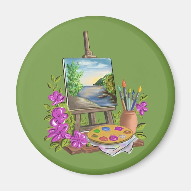 The artist's easel. magnet (Front)