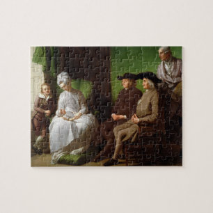 The Artist's Family (oil on canvas) Jigsaw Puzzle