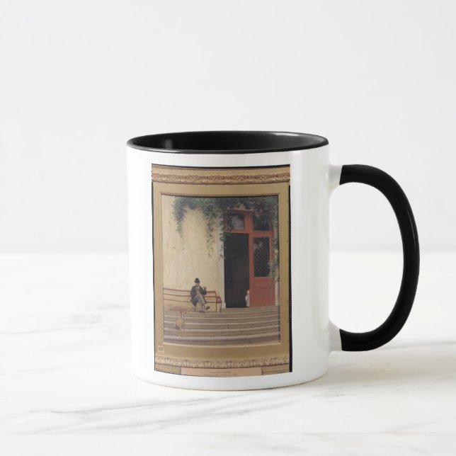The Artist's Father and Son on the Doorstep Mug (Right)