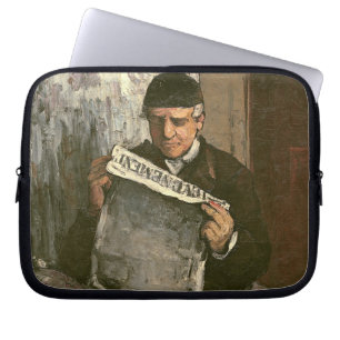 The Artist's Father, Reading "L'Événement", 1866 Laptop Sleeve