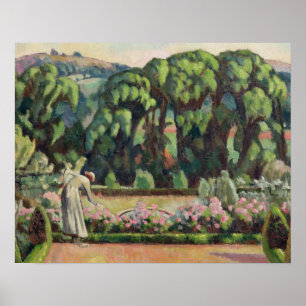 The Artist's Garden at Durbins, c.1915 (oil on can Poster