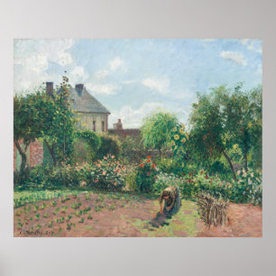 The Artist's Garden at Eragny (1898) Poster