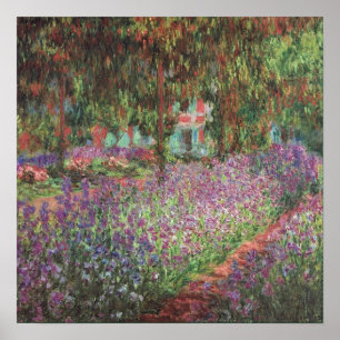 The Artist's Garden at Giverny by Claude Monet Poster