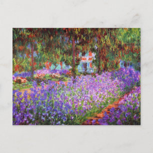 The Artist's Garden at Giverny by Monet Postcard
