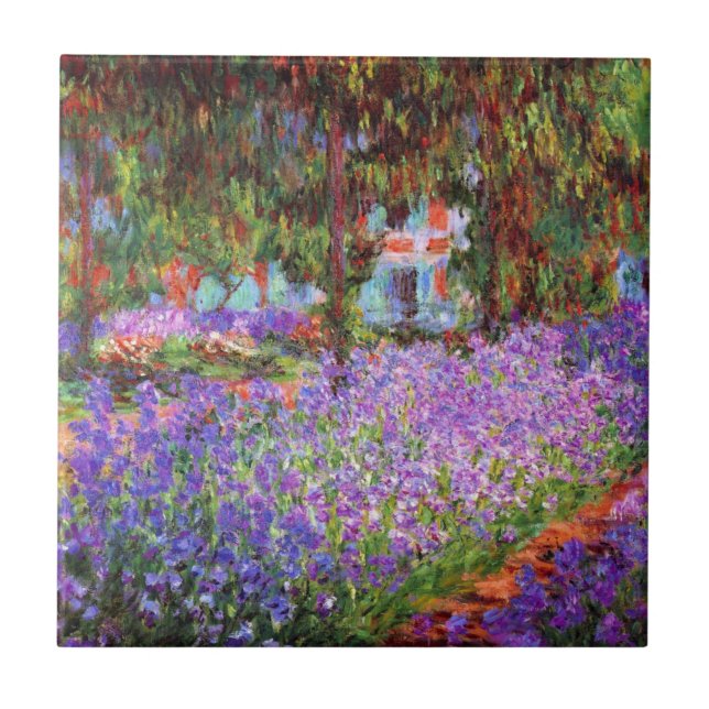 The Artist's Garden at Giverny by Monet Tile (Front)