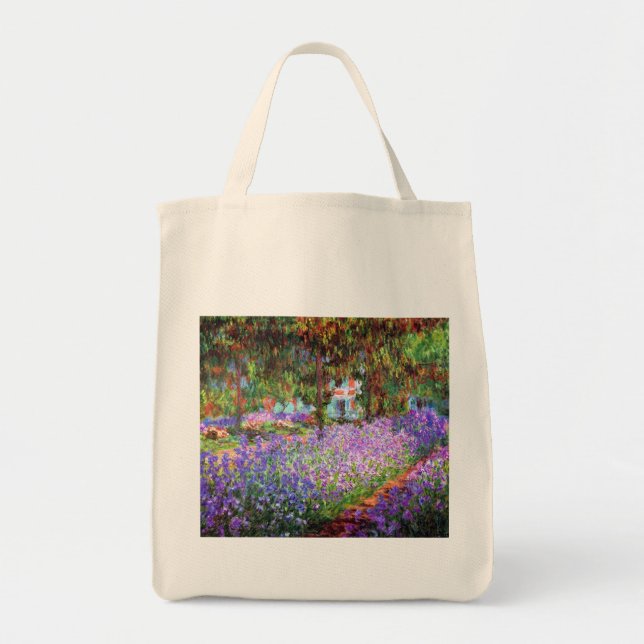The Artist's Garden at Giverny, Claude Monet Tote Bag (Front)
