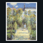 The Artist's Garden at Vetheuil, 1880 Claude Monet Poster<br><div class="desc">The Artist's Garden at Vetheuil,  1880  Claude Monet</div>