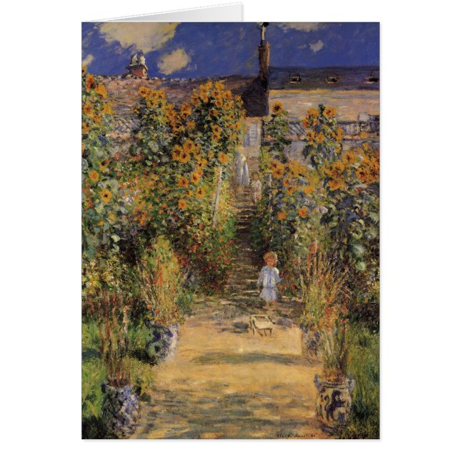 The Artist's Garden at Vetheuil by Claude Monet (Front)