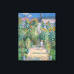 The Artist's Garden at Vetheuil by Claude Monet Canvas Print<br><div class="desc">The Artist's Garden at Vetheuil by Claude Monet would make a wonderful gift for him or her</div>