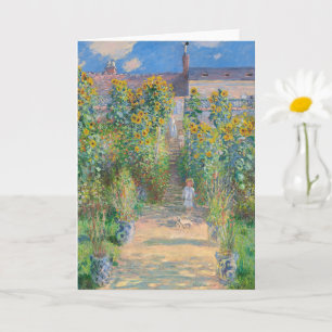The Artist's Garden at Vétheuil by Claude Monet Card