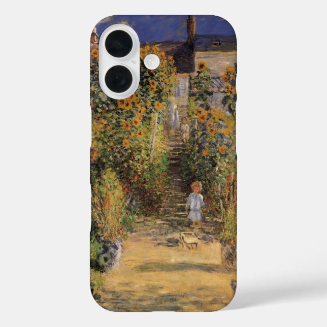 The Artist's Garden at Vetheuil by Claude Monet Case-Mate iPhone Case (Back)