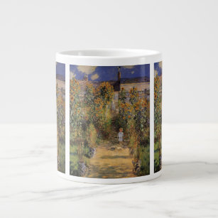 The Artist's Garden at Vetheuil by Claude Monet Large Coffee Mug