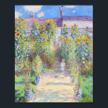 The Artist's Garden at Vétheuil by Claude Monet Poster<br><div class="desc">The Artist's Garden at Vétheuil
by Claude Monet</div>