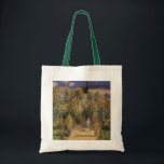 The Artist's Garden at Vetheuil by Claude Monet Tote Bag<br><div class="desc">The Artist's Garden at Vetheuil (1880) by Claude Monet is a vintage impressionism fine art floral nature painting. A young girl is flanked by tall blooming yellow sunflower flowers during the summer season. A child is standing in a path in Monet's garden in Vetheuil (a suburb of Paris). About the...</div>