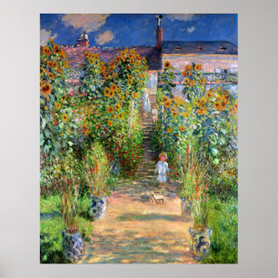 The Artist's Garden at Vetheuil, Claude Monet Poster