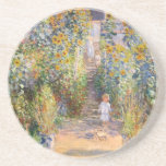 The Artist's Garden by Claude Monet Coaster<br><div class="desc">The Artist's Garden by Claude Monet. Please visit my store for more interesting design and more colour choice. =>     zazzle.com/colorfulworld*</div>