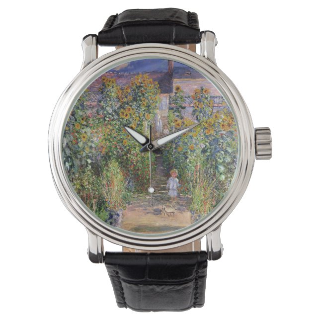 The Artist's Garden by Claude Monet Watch (Front)