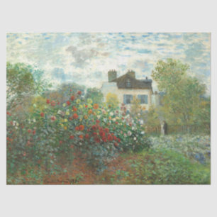 The Artist's Garden in Argenteuil by Claude Monet Tissue Paper