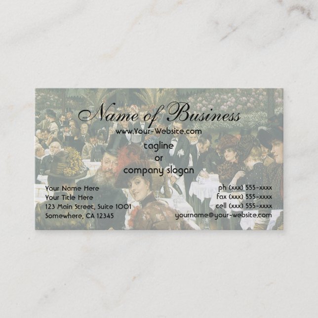 The Artist's Ladies by James Tissot Business Card (Front)