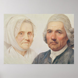 The artist's parents (oil on canvas) poster