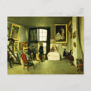 The Artist's Studio, 1870 Postcard