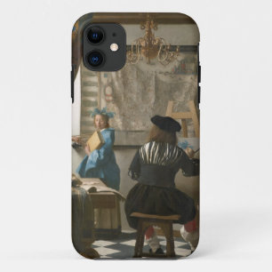 The Artist's Studio, c.1665-66 (oil on canvas) iPhone 11 Case