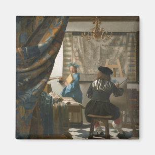 The Artist's Studio, c.1665-66 (oil on canvas) Magnet