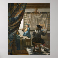 The Artist's Studio, c.1665-66 (oil on canvas)