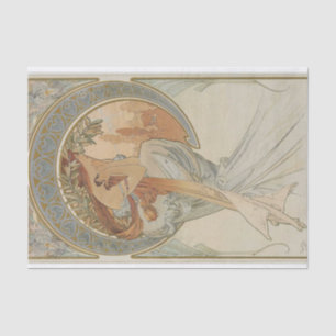 The Arts by Alphonse Mucha Tissue Paper