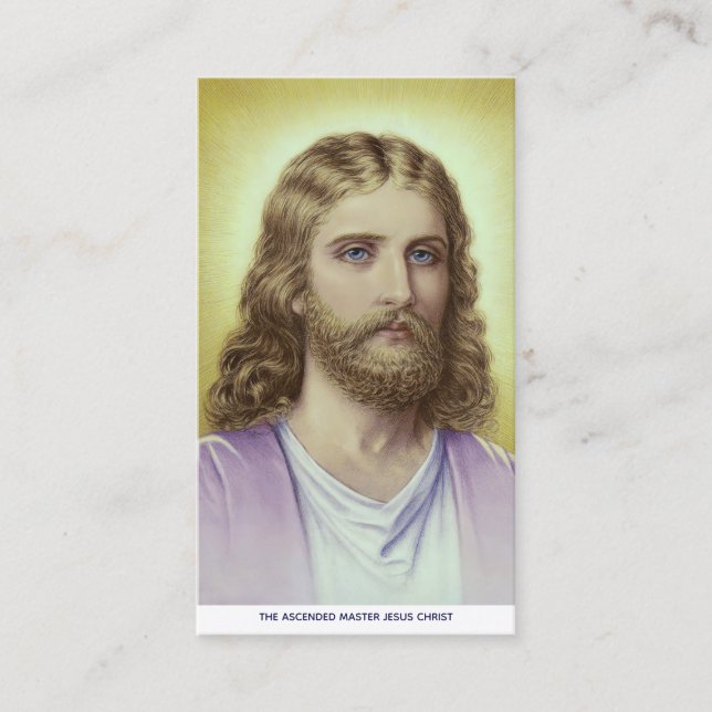 The Ascended Master Jesus Christ Calling Card (Front)