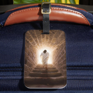 The Ascension – Jesus Walking Into the Light Luggage Tag