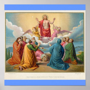 The ascension of Jesus 1879 Poster