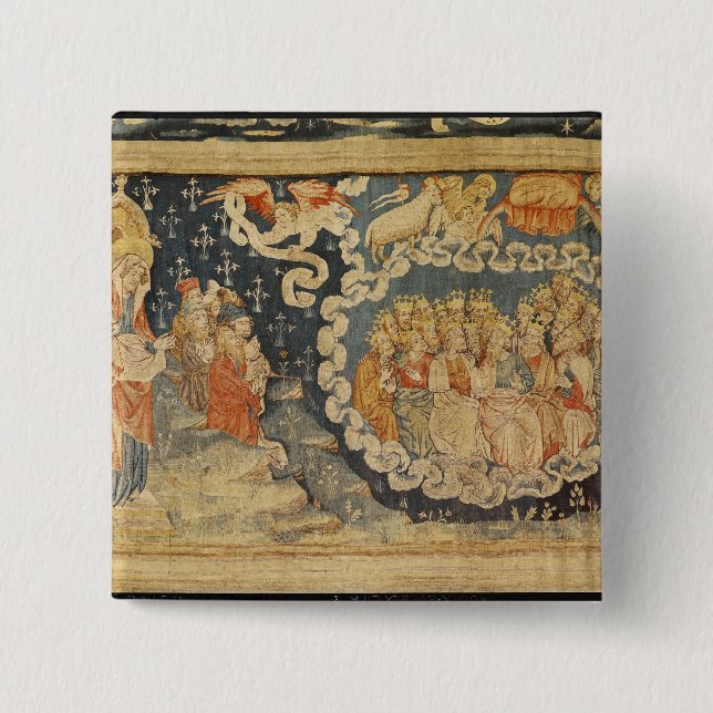 The Ascension of the Lamb 15 Cm Square Badge (Front)