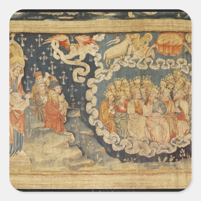 The Ascension of the Lamb Square Sticker (Front)