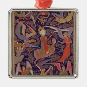 The Ascension of the Prophet Mohammed, Persian Metal Tree Decoration