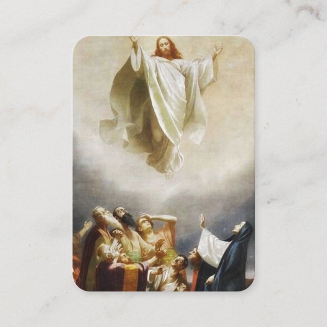The Ascension Prayer Card (Front)