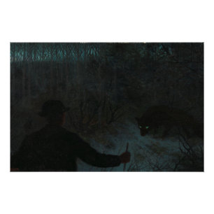 The Ash Lad and the Wolf Glossy Poster