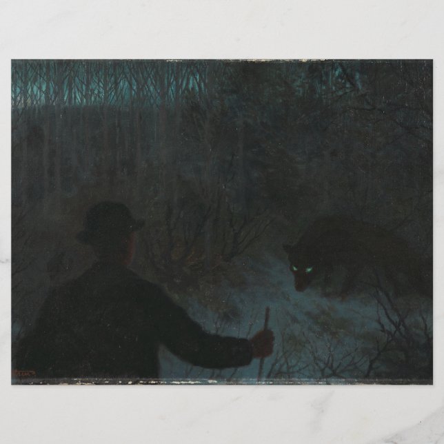 The Ash Lad and the Wolf Scrapbook Paper (Front)